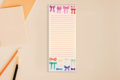 Rainbow Bows Notepad